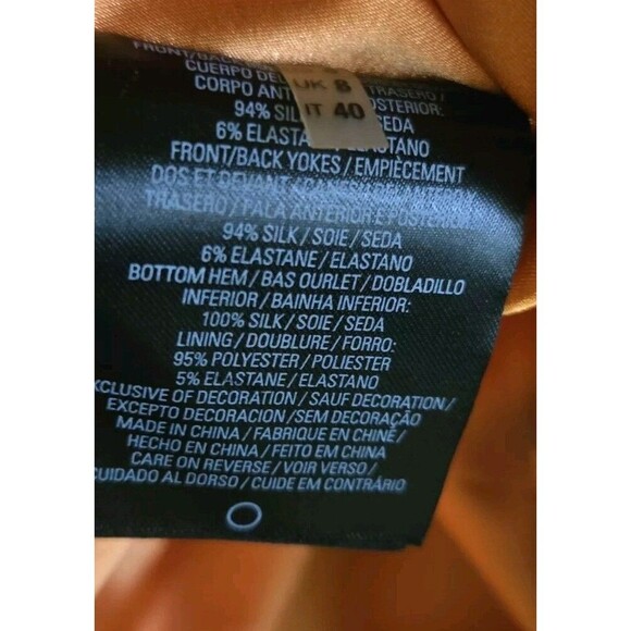 Ellie Tahari Dress Womens 4 Ginny Silk Mixed Pattern Leopard Floral Art Deco - Picture 8 of 8